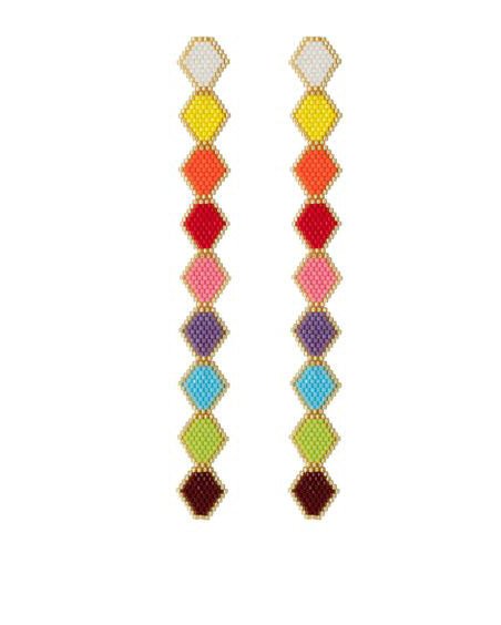 Candy Rainbow Chain Earrings