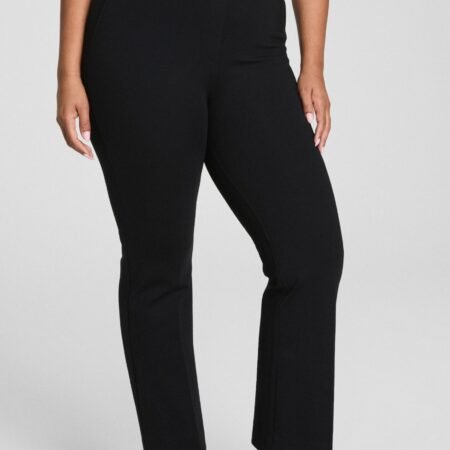 Classic Black Spanxsmooth Perfectfit Ponte Kick Flare Pant *XS-XL*