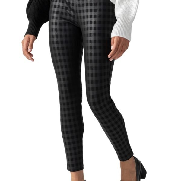 Coated Plaid Runway Legging *XS-XL*