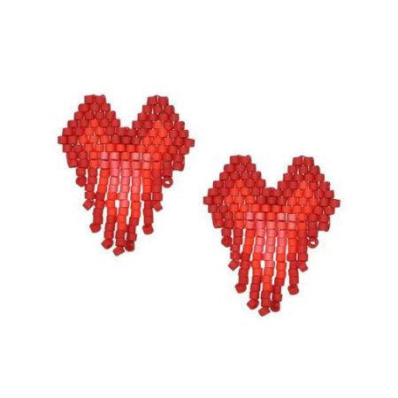 Corazon Beaded Studs