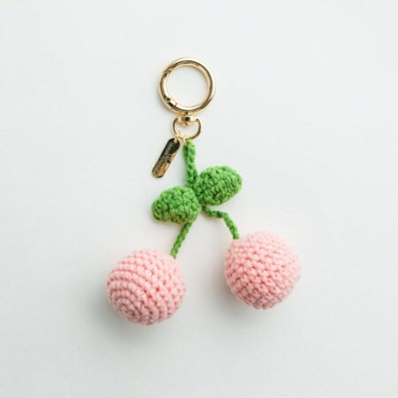 Crocheted Cherry Bag Charm *Two Colors*