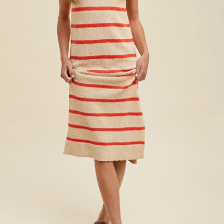 Poppy Dauphine Stripe Knit Dress *S-L*
