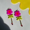 Flower Droplet Earrings *Two Colors*