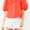 Dolly Red Embroidered Top *XS-XL*