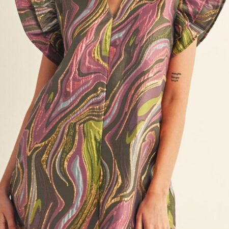 Donna Marbled Shift Dress *S-L*