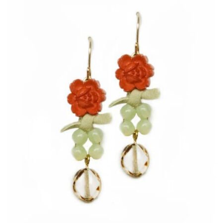 Sunset Rose Earrings