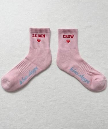 Embroidered Crew Socks *More Colors*