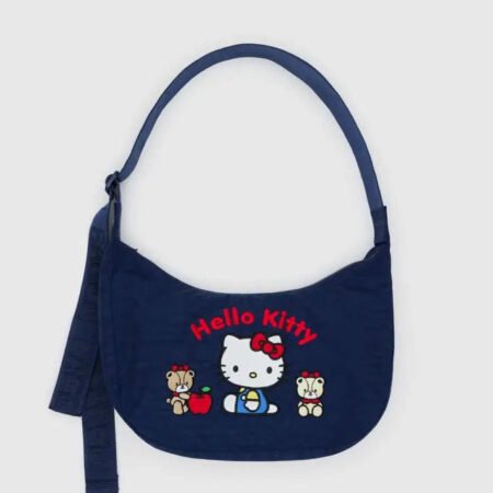 Sanrio Embroidered Medium Nylon Crescent Bag *Two Styles*