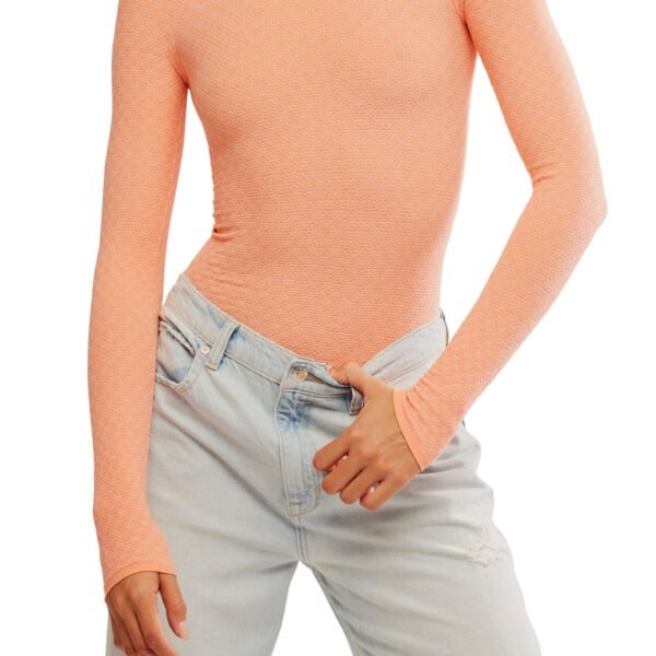 Candied Melon Long Sleeve Love Letter Tee // Free People *XS/S-M/L*