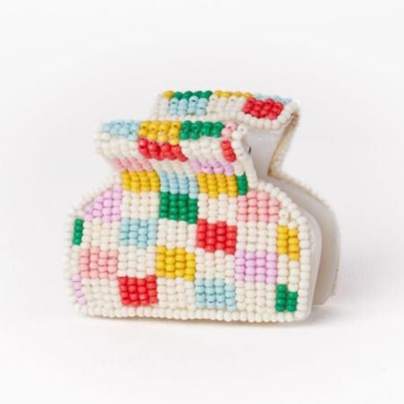 Gia Petite Checkerboard Hair Claw
