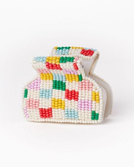 Gia Petite Checkerboard Hair Claw