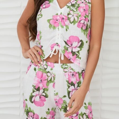 Gretchen Floral Tie Tank *XS-L*