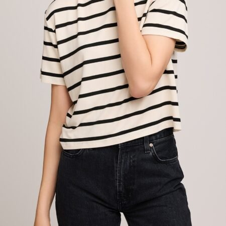 Jaxon Cream Stripe Tee *XS-XL*