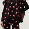 Keeley Black Toadstool Poncho Vest *S-L*