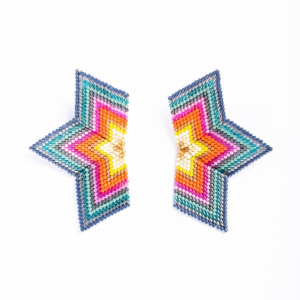 Large Half Star Earrings