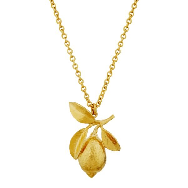 Lemon & Leaf Necklace *Two Finishes*