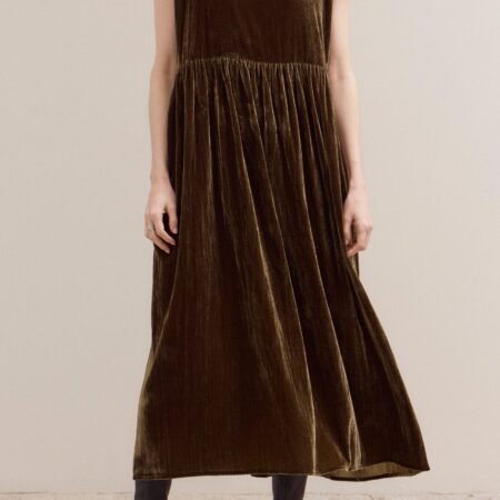 Olive You Velvet Shift Dress *S/M-M/L*