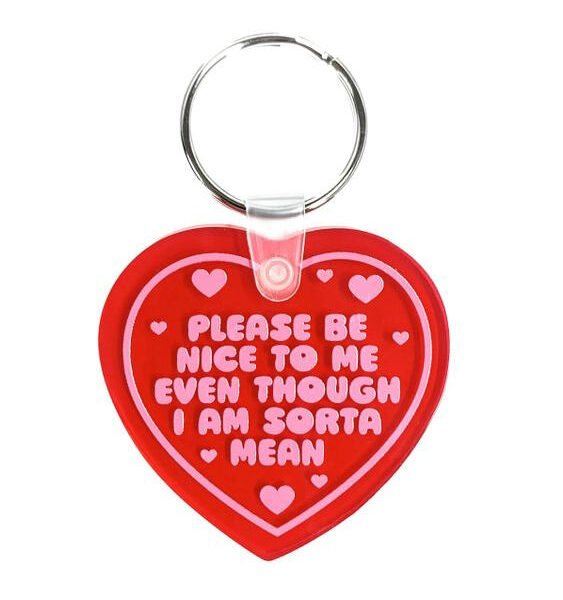 Quirky Shaped Vinyl Keychain *More Styles*