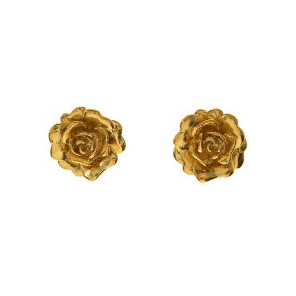 Rose Damasca Stud Earrings
