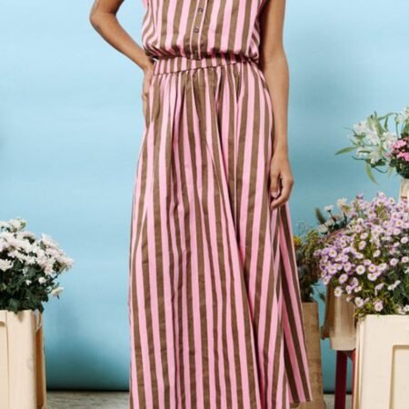 Rose Stripe Any Woman Top *XS-L*