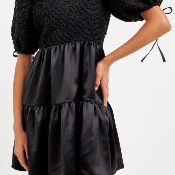 Sammie Satin Mixed Media Dress *XS-L*