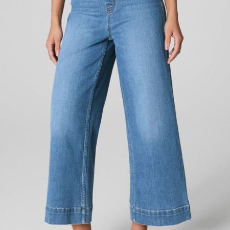 Pull-On Crop Wide Leg Jeans *XS-XL*