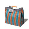 Square Recycled Plastic Stripe Bag *Two Styles*