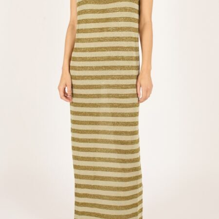 Tarnish Gold Stripe Dress *S/M-M/L*