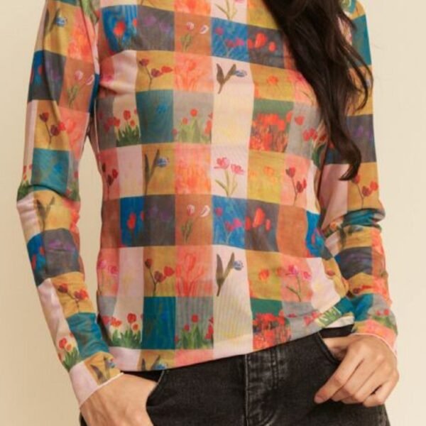 *RESTOCK* Tulip Grid Mesh Top *S-3XL*