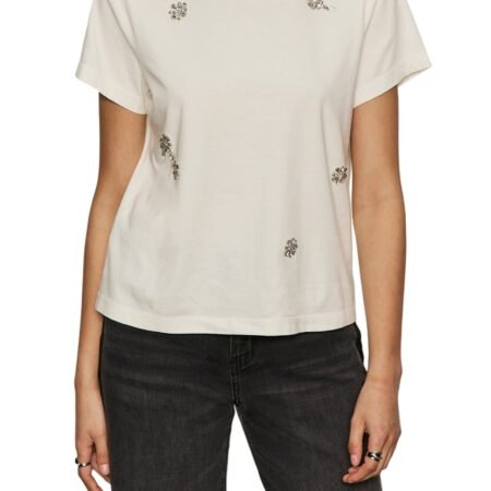 White Embellished Tee *XS-XL*